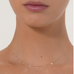 Persee - Danae Diamond Necklace 5 Diamonds White Gold